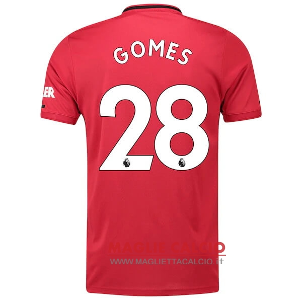 nuova maglietta manchester united 2019-2020 gomes 28 prima