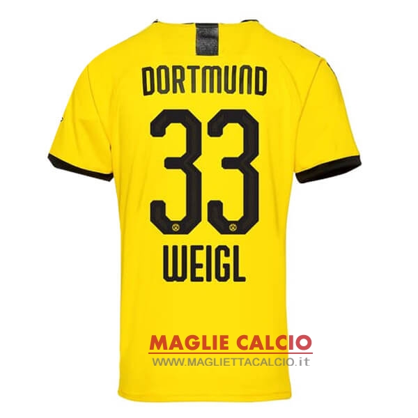 maglietta borussia dortmund 2019-2020 weigl 33 prima