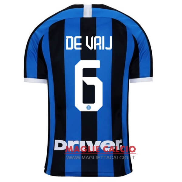 nuova maglietta inter milan 2019-2020 de vrij 6 prima