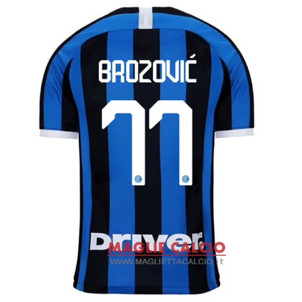 nuova maglietta inter milan 2019-2020 brozovic 77 prima