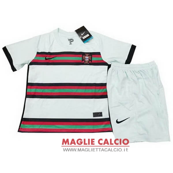 seconda set completo magliette portogallo bambino 2020