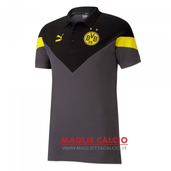 borussia dortmund nero grigio magliette polo nuova 2019-2020