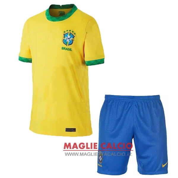 nuova prima magliette brasile set completo bambino 2020