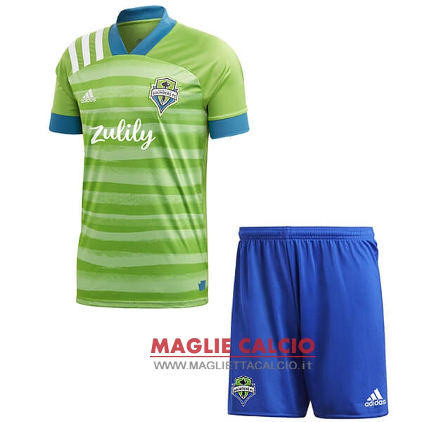 nuova prima magliette seattle sounders set completo bambino 2020-2021