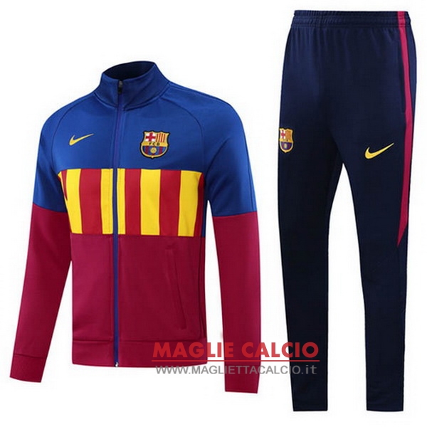 nuova barcelona set completo blu rosso giacca 2020-2021