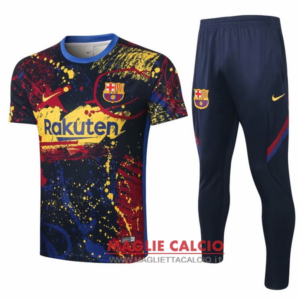 nuova formazione set completo divisione magliette barcelona 2020-2021 giallo