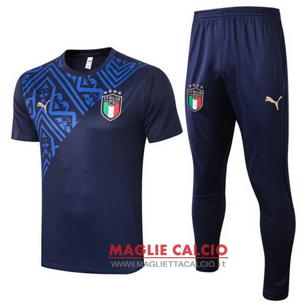 nuova formazione set completo divisione magliette italia 2020 blu