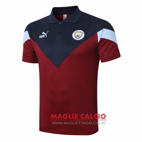 manchester city borgona magliette polo nuova 2020-2021