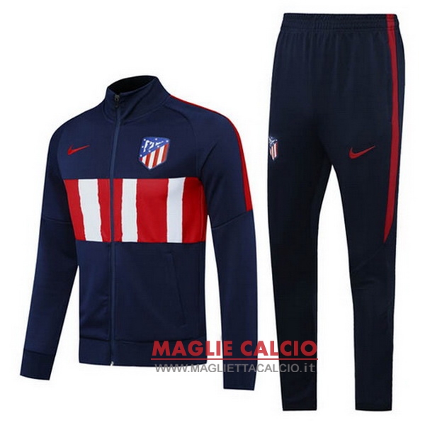 nuova atletico madrid insieme completo blu navy giacca 2020-2021