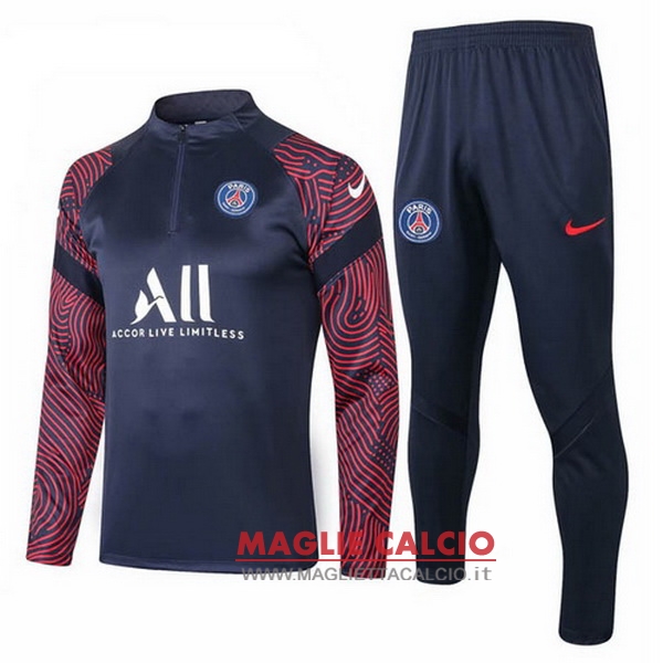 nuova paris saint germain insieme completo nero rosso bianco giacca 2020-2021