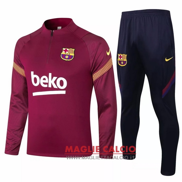 nuova barcelona set completo borgogna giacca 2020-2021
