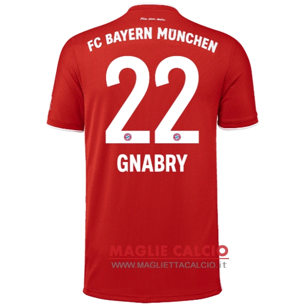 nuova maglietta bayern munich 2020-2021 gnabry 22 prima