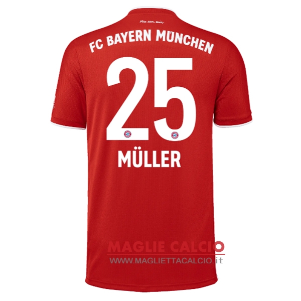 nuova maglietta bayern munich 2020-2021 muller 25 prima