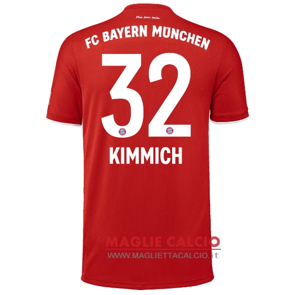 nuova maglietta bayern munich 2020-2021 kimmich 32 prima