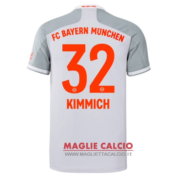 nuova maglietta bayern munich 2020-2021 kimmich 32 seconda