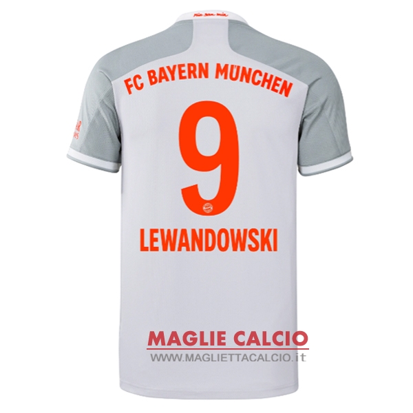 nuova maglietta bayern munich 2020-2021 lewandowski 9 seconda