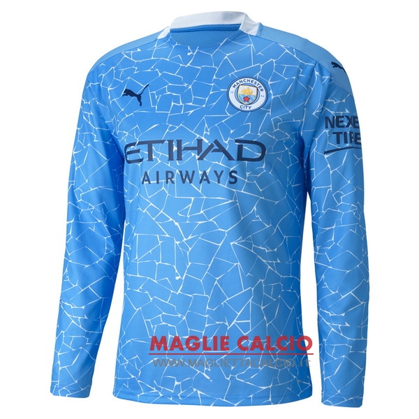 nuova prima magliette manica lunga manchester city 2020-2021