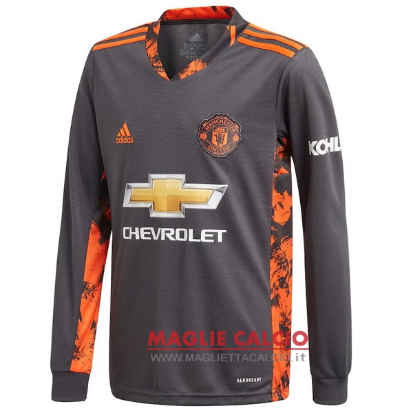 nuova prima magliette manica lunga portiere manchester united 2020-2021