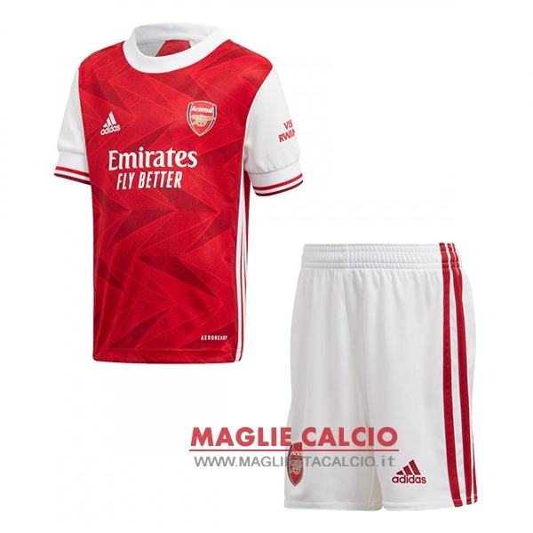 nuova prima magliette arsenal set completo bambino 2020-2021