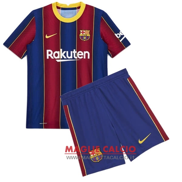 nuova prima magliette barcellona set completo bambino 2020-2021