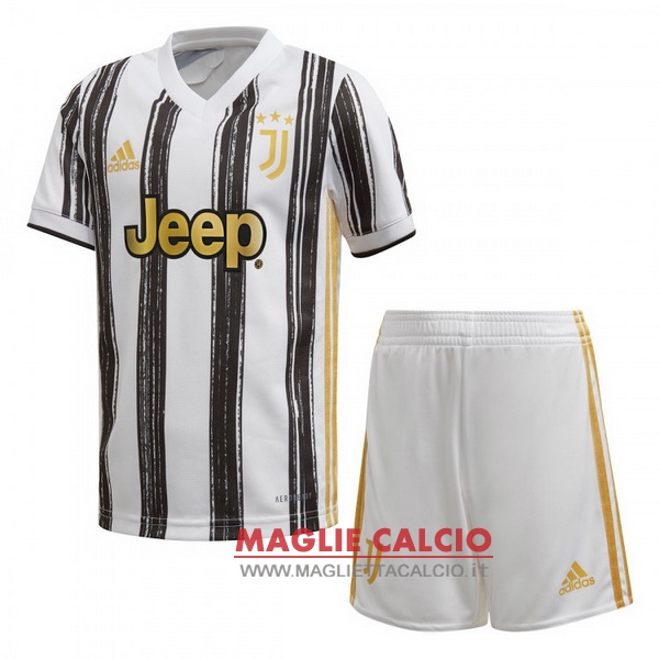 prima magliette juventus set completo bambino 2020-2021