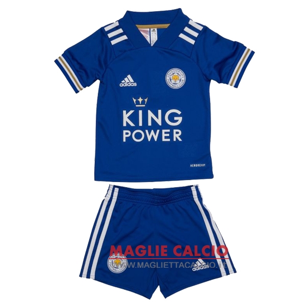 nuova prima magliette leicester city set completo bambino 2020-2021