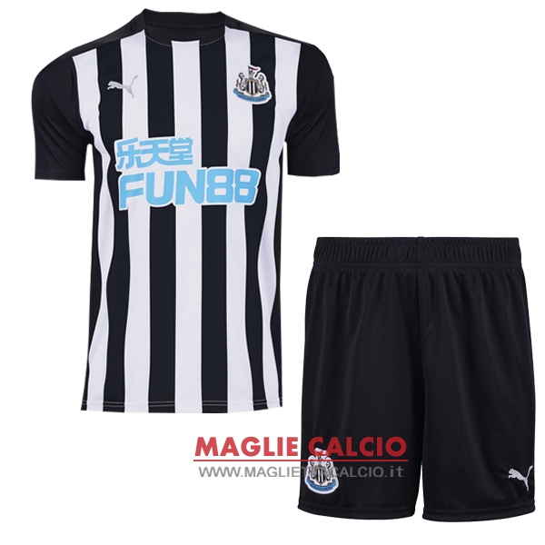 nuova prima magliette newcastle united set completo bambino 2020-2021