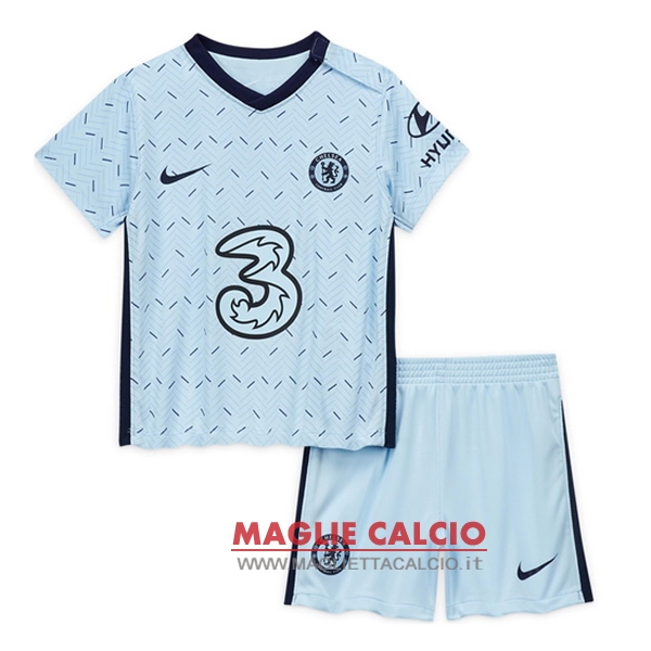 nuova seconda magliette chelsea set completo bambino 2020-2021