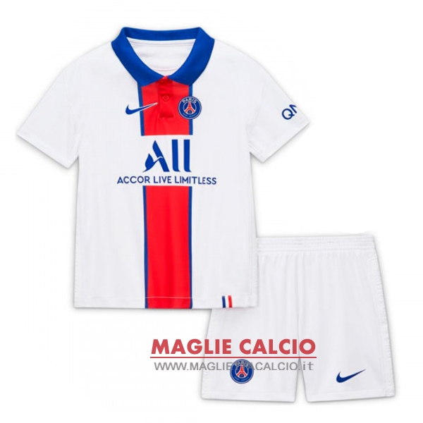 nuova seconda magliette paris saint germain set completo bambino 2020-2021