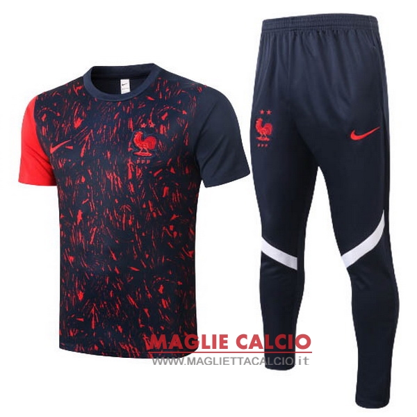 nuova formazione set completo divisione magliette francia 2020 rosso blu