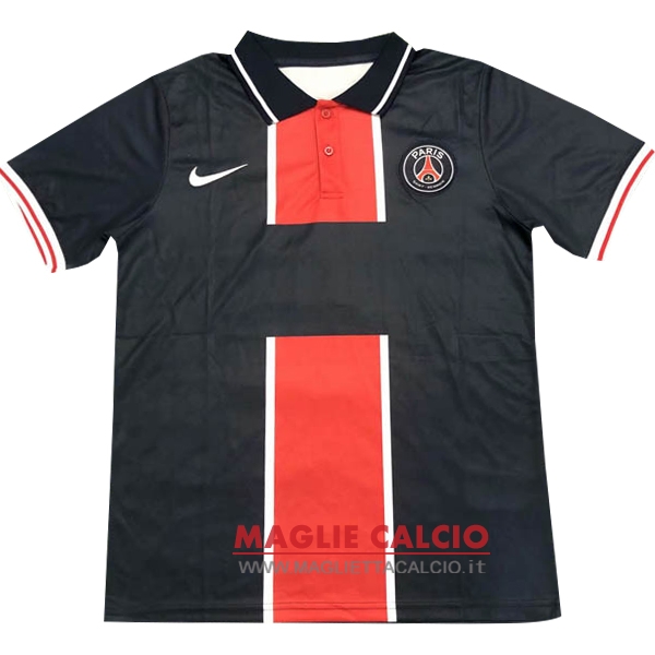 paris saint germain blu rosso magliette polo nuova 2020-2021