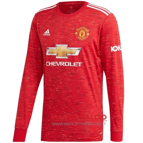 nuova prima divisione magliette manica lunga manchester united 2020-2021