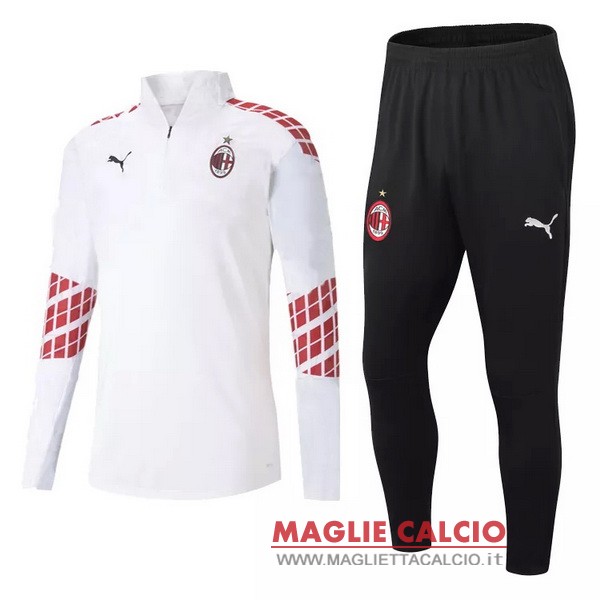 nuova ac milan insieme completo bianco rosso blu giacca 2020-2021