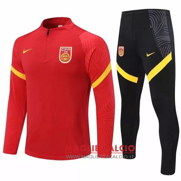 nuova china set completo rosso giacca 2020