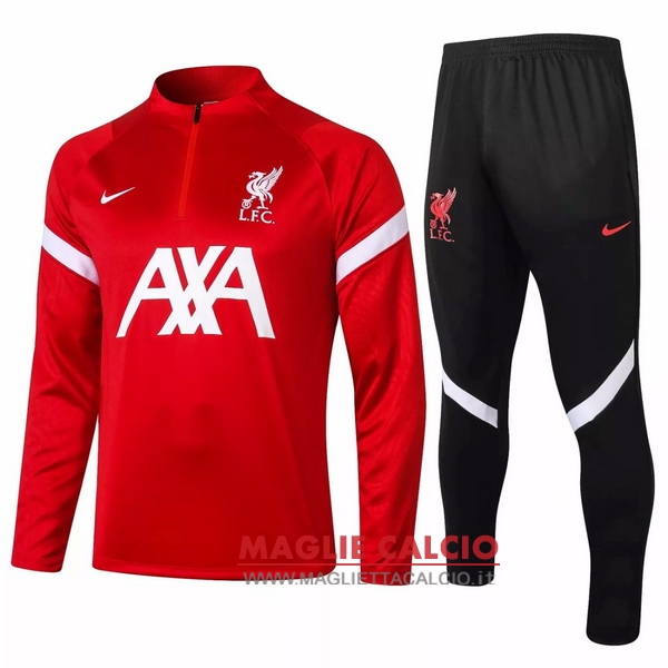 nuova liverpool insieme completo rosso nero bianco giacca 2020-2021