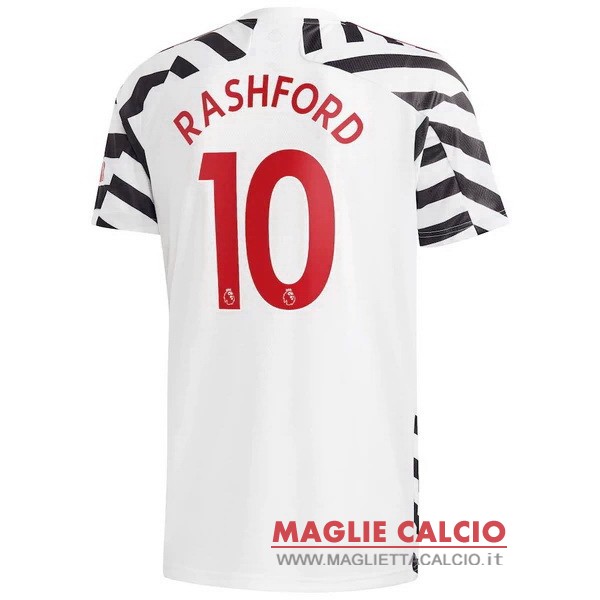 nuova maglietta manchester united 2020-2021 rashford 10 terza