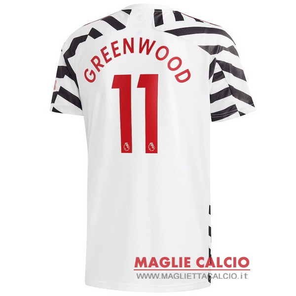 nuova maglietta manchester united 2020-2021 greenwood 11 terza