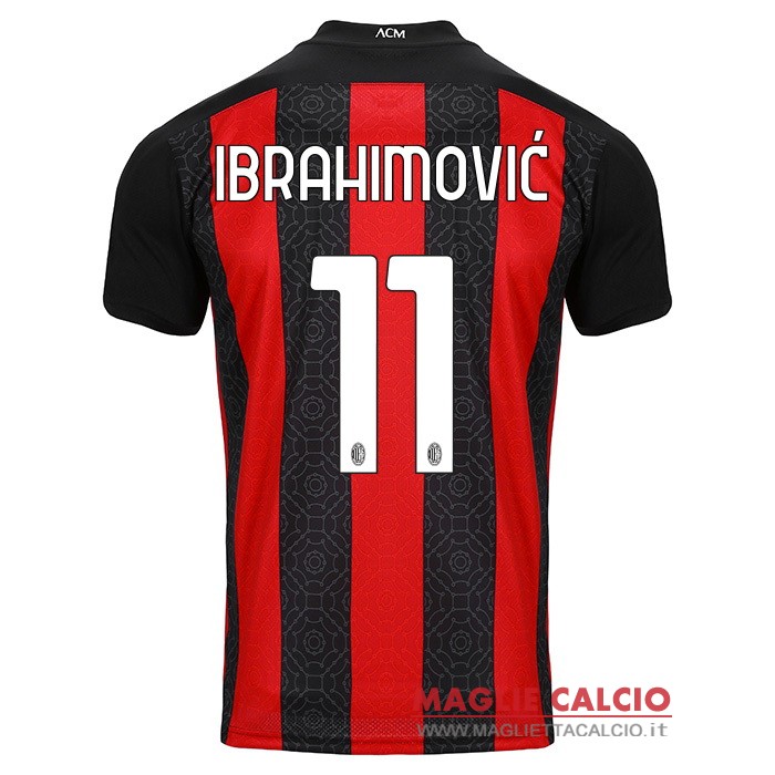 nuova maglietta ac milan 2020-2021 Ibrahimovic 11 prima