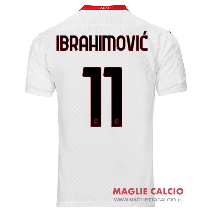 nuova maglietta ac milan 2020-2021 Ibrahimovic 11 seconda