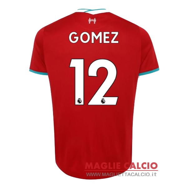 nuova maglietta liverpool 2020-2021 gomez 12 prima