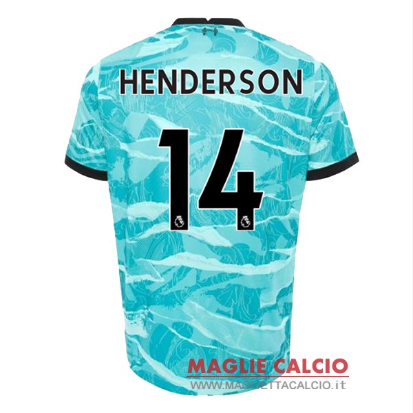 nuova maglietta liverpool 2020-2021 henderson 14 seconda