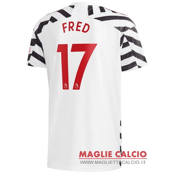 nuova maglietta manchester united 2020-2021 fred 17 terza