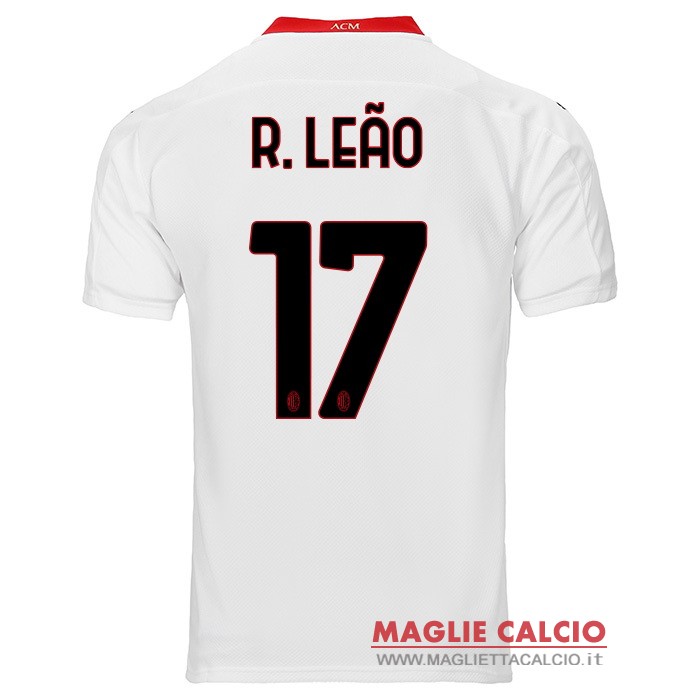 nuova maglietta ac milan 2020-2021 r.leao 17 seconda