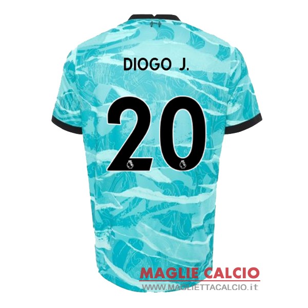 nuova maglietta liverpool 2020-2021 diogo jota 20 seconda