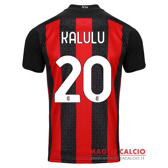 nuova maglietta ac milan 2020-2021 kalulu 20 prima