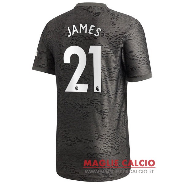 nuova maglietta manchester united 2020-2021 james 21 seconda