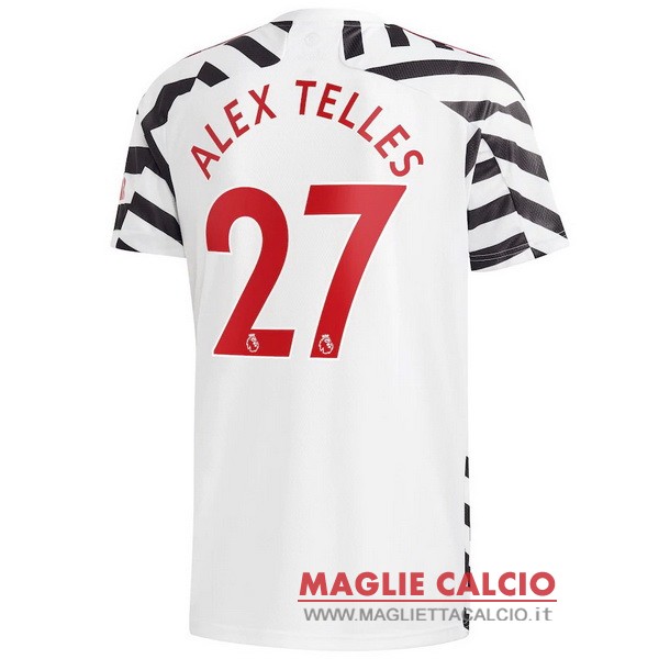 nuova maglietta manchester united 2020-2021 alex telles 27 terza