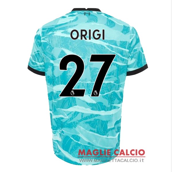 nuova maglietta liverpool 2020-2021 origi 27 seconda