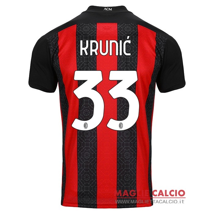 nuova maglietta ac milan 2020-2021 krunic 33 prima