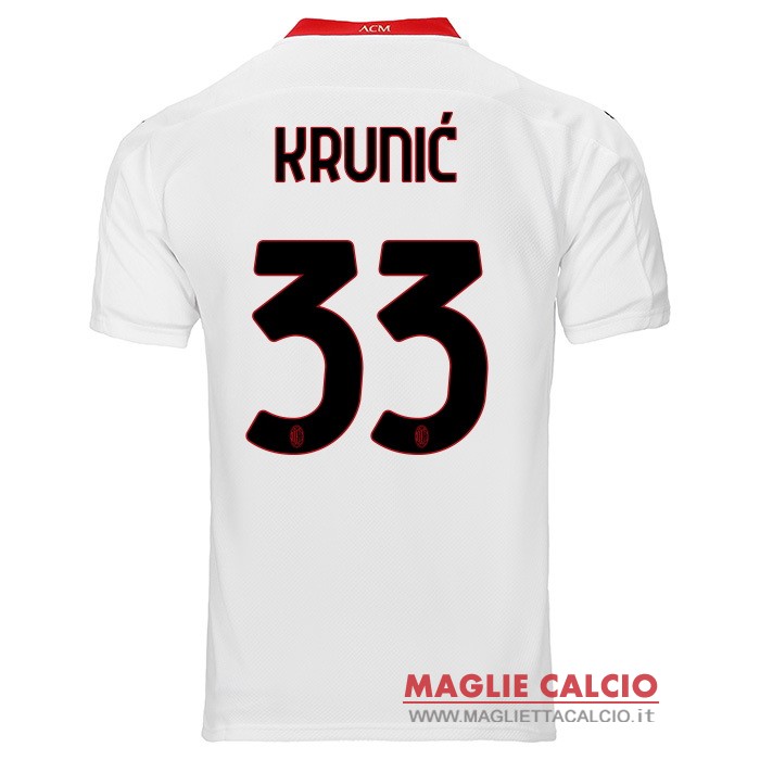 nuova maglietta ac milan 2020-2021 krunic 33 seconda